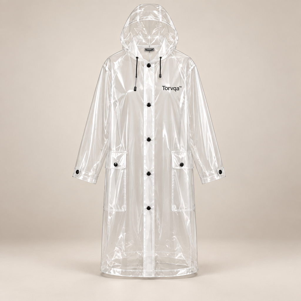 Torvqa™ Clear Waterproof Fashion Raincoat hero product image