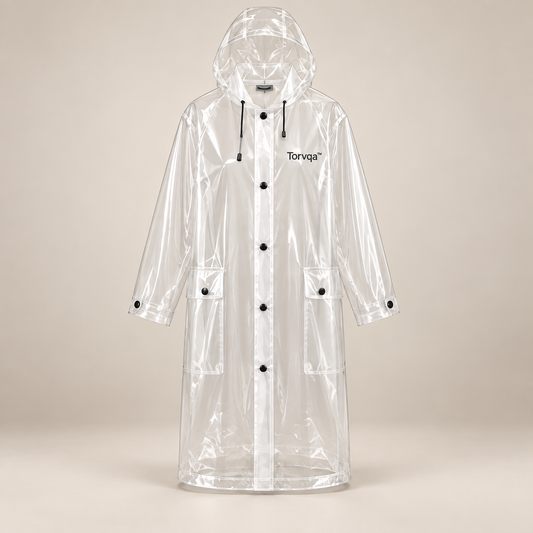Torvqa™ Clear Waterproof Fashion Raincoat hero product image