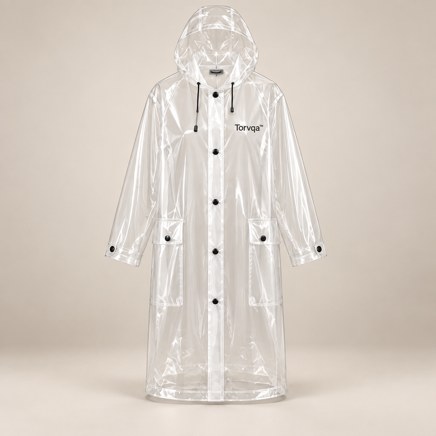 Torvqa™ Clear Waterproof Fashion Raincoat hero product image